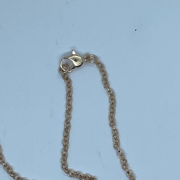 Rose-Gold Peach & Ivory Flower Rhinestone Pendant - Picture 7 of 8